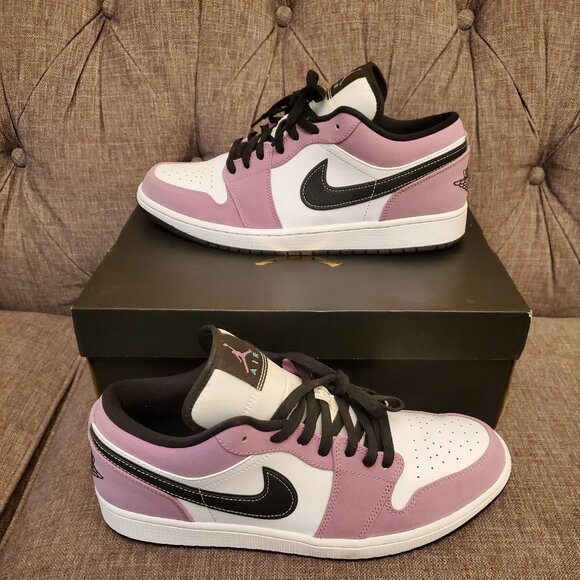 Nike Other - Air Jordan 1 Low Men's Size 12 Violet Shock Purple Black w Box